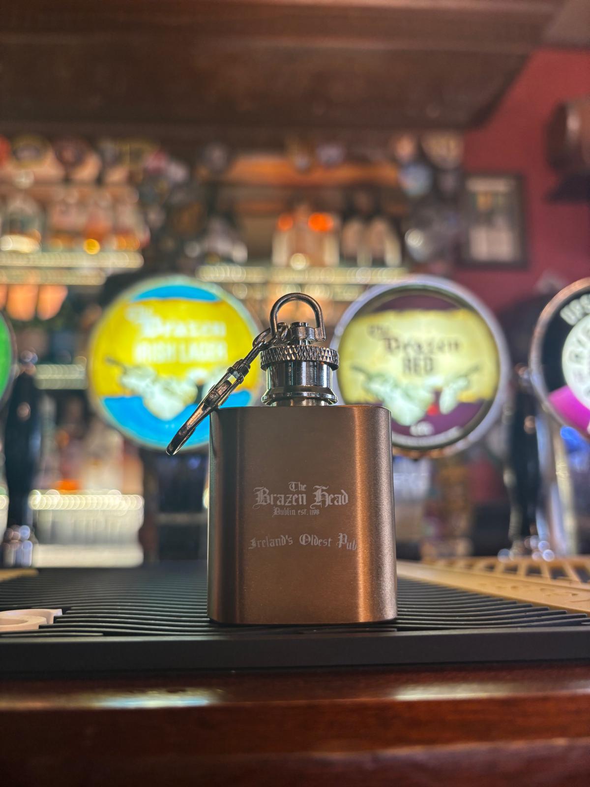The Brazen Hip Flask Key Chain